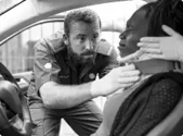 paramedic-placing-cervical-collar-injured-woman-from-car-accident